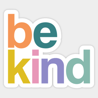 be kind sorbet candy colors Sticker